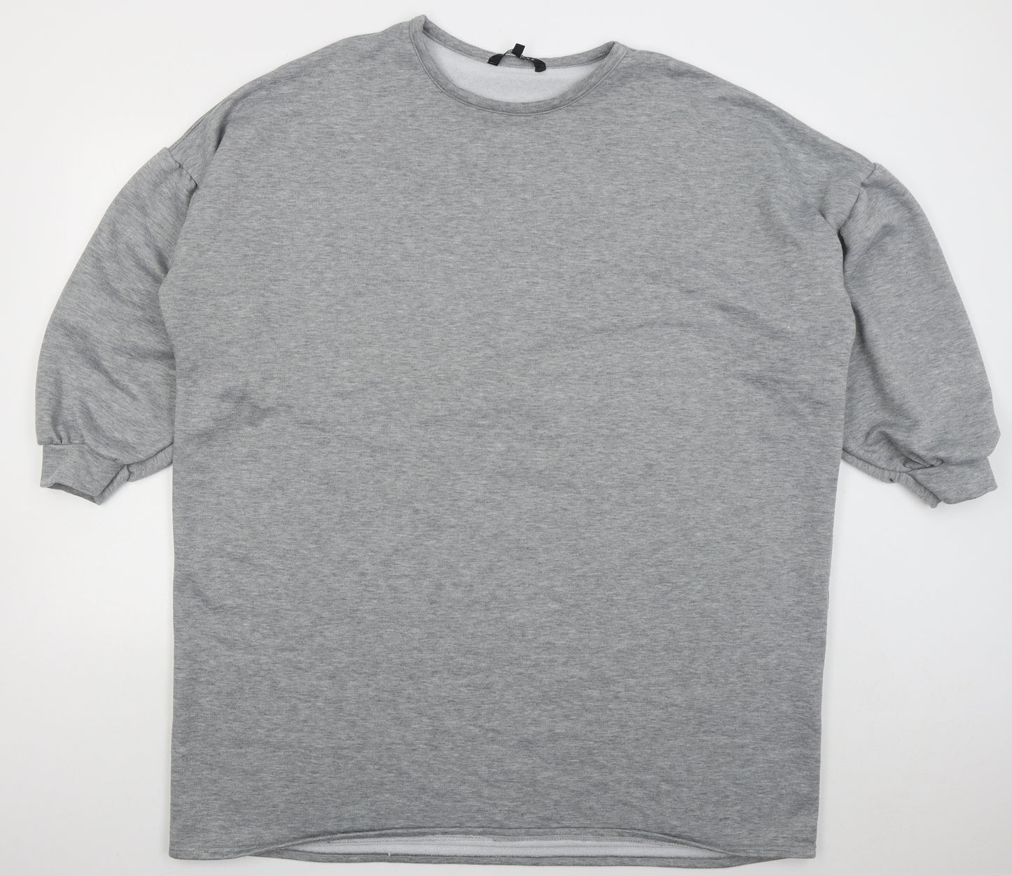 Peacocks Womens Grey  Polyester Pullover Sweatshirt Size 22  Pullover