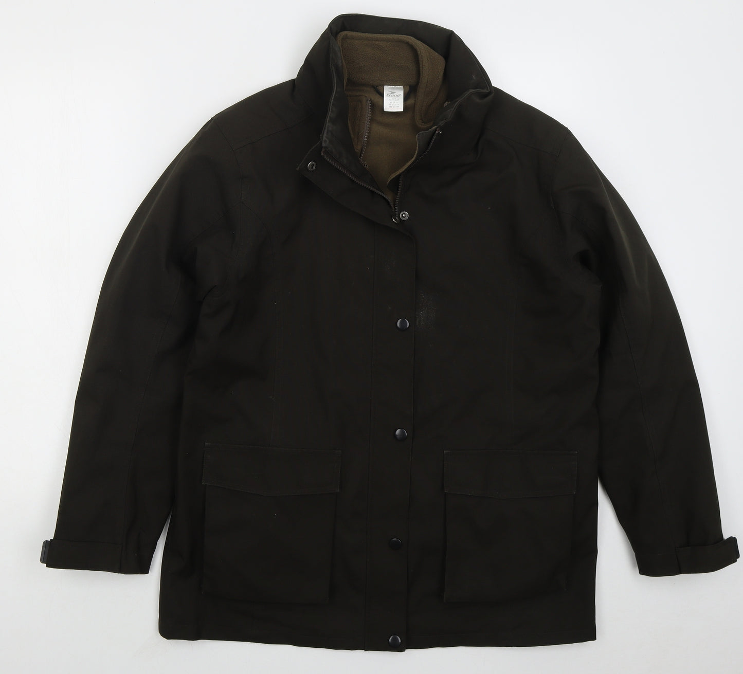 Crane Womens Brown   Jacket Coat Size M  Zip