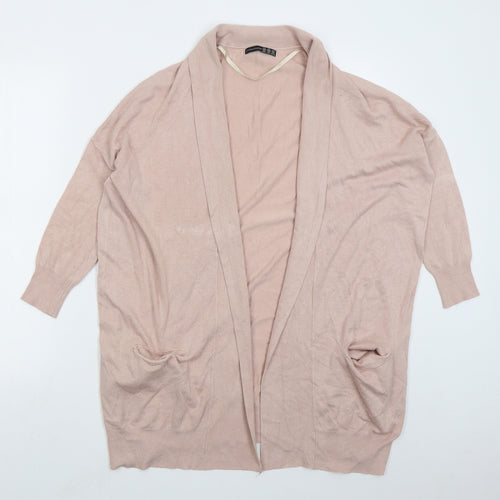 Atmosphere Womens Pink V-Neck  Viscose Cardigan Jumper Size 10