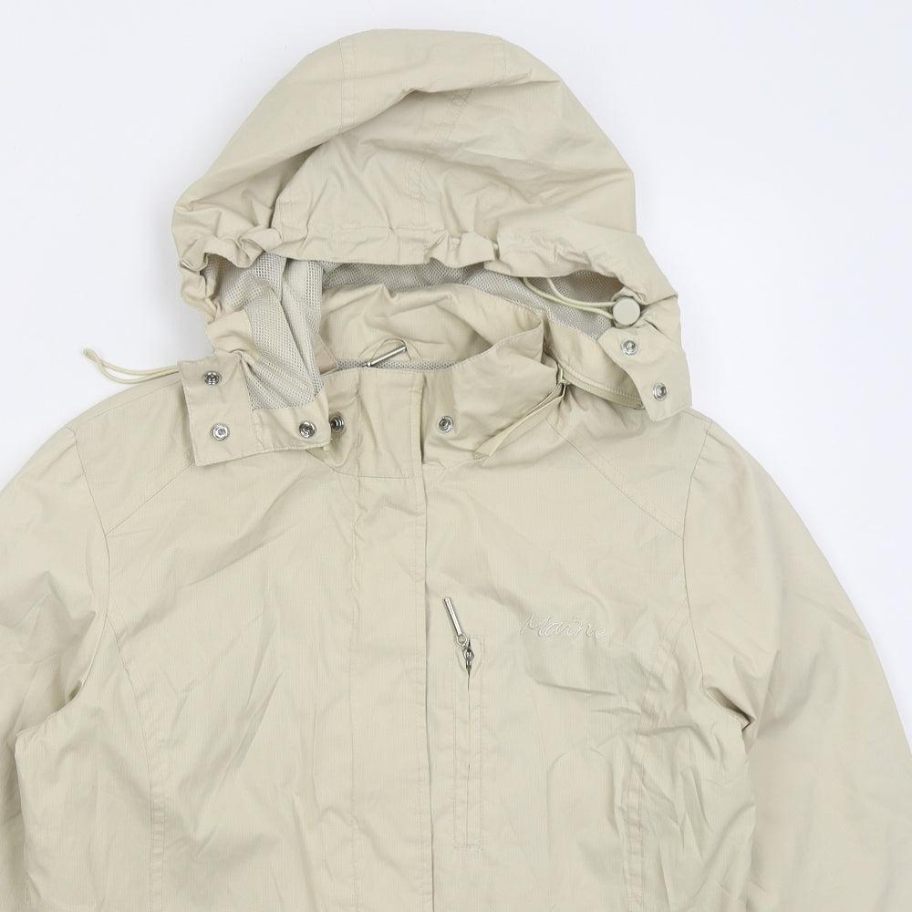 Maine Womens Beige   Jacket Coat Size 12  Zip