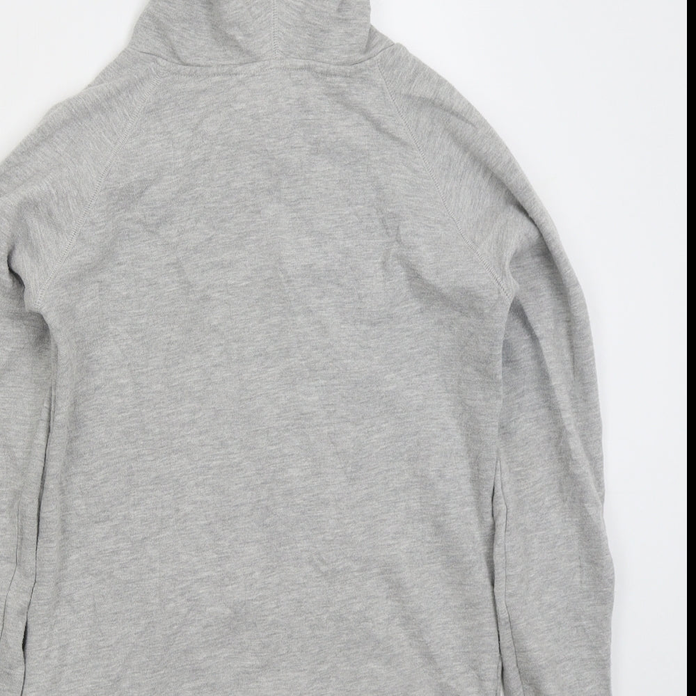 La Redoute Womens Grey Colourblock Cotton Pullover Hoodie Size 6  Pullover - Blue