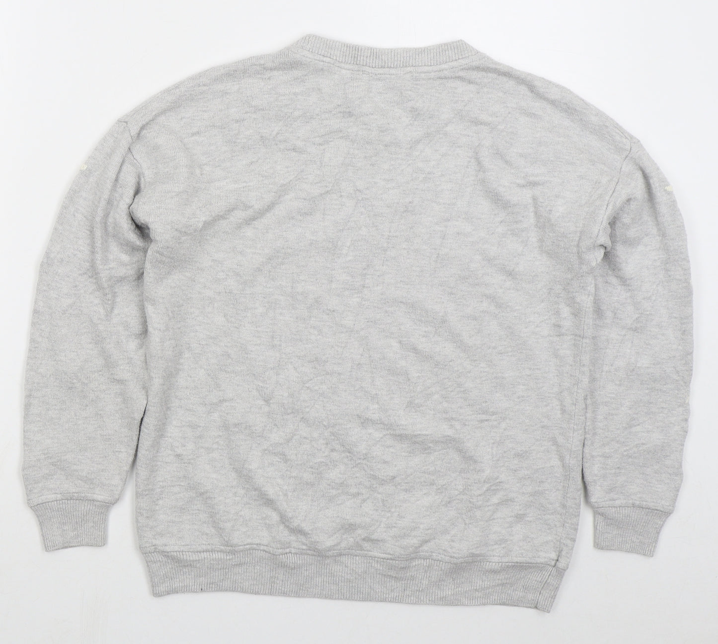 Mint Velvet Womens Grey Crew Neck  Viscose Pullover Jumper Size 10