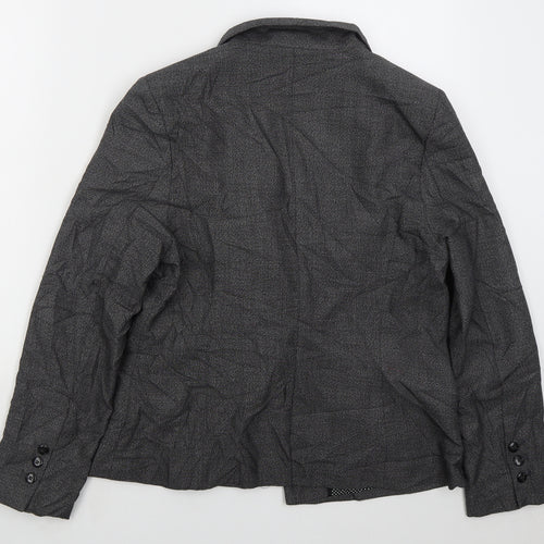 NEXT Womens Grey  Polyester Jacket Suit Jacket Size 14