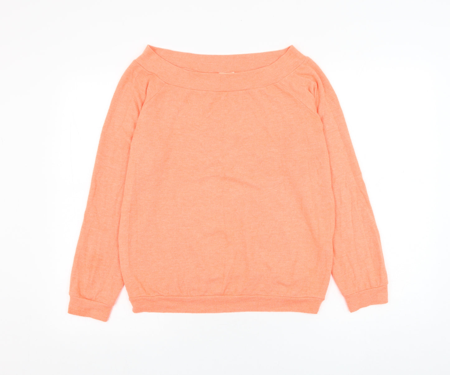 River Island Womens Pink Round Neck  Viscose Pullover Jumper Size 12
