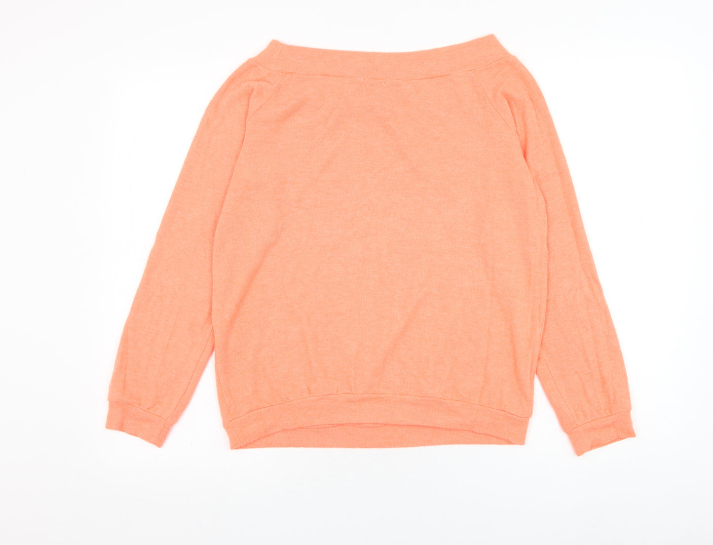River Island Womens Pink Round Neck  Viscose Pullover Jumper Size 12