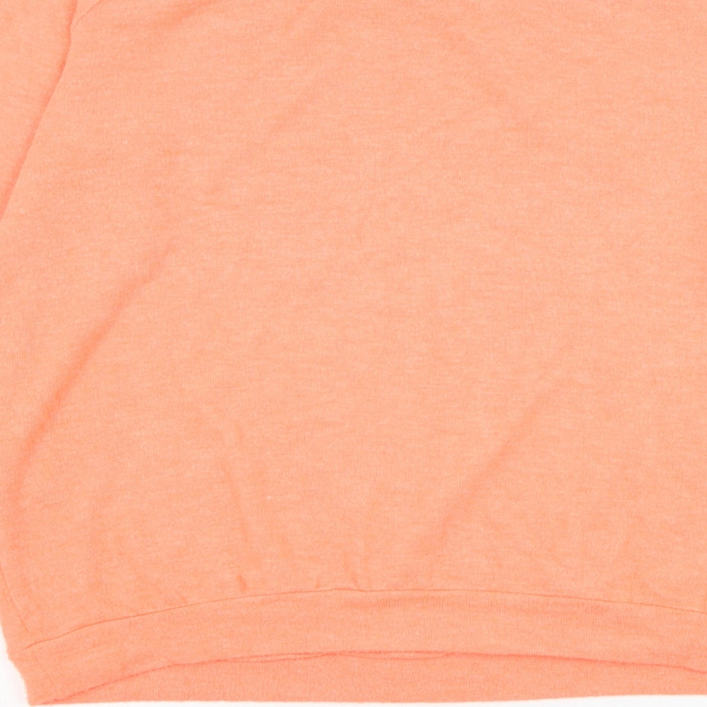 River Island Womens Pink Round Neck  Viscose Pullover Jumper Size 12