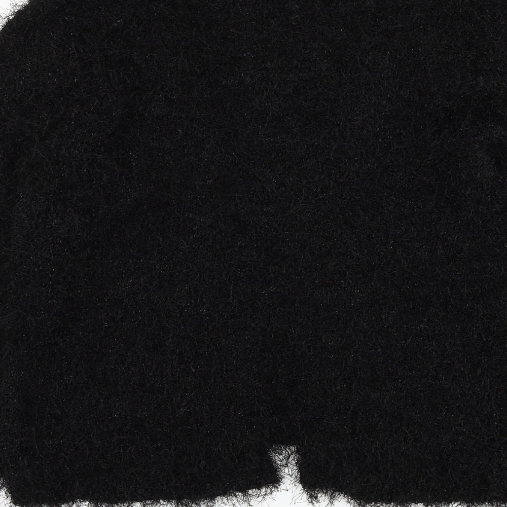 Marks and Spencer Womens Black Square Neck  Polyester Cardigan Jumper Size 8