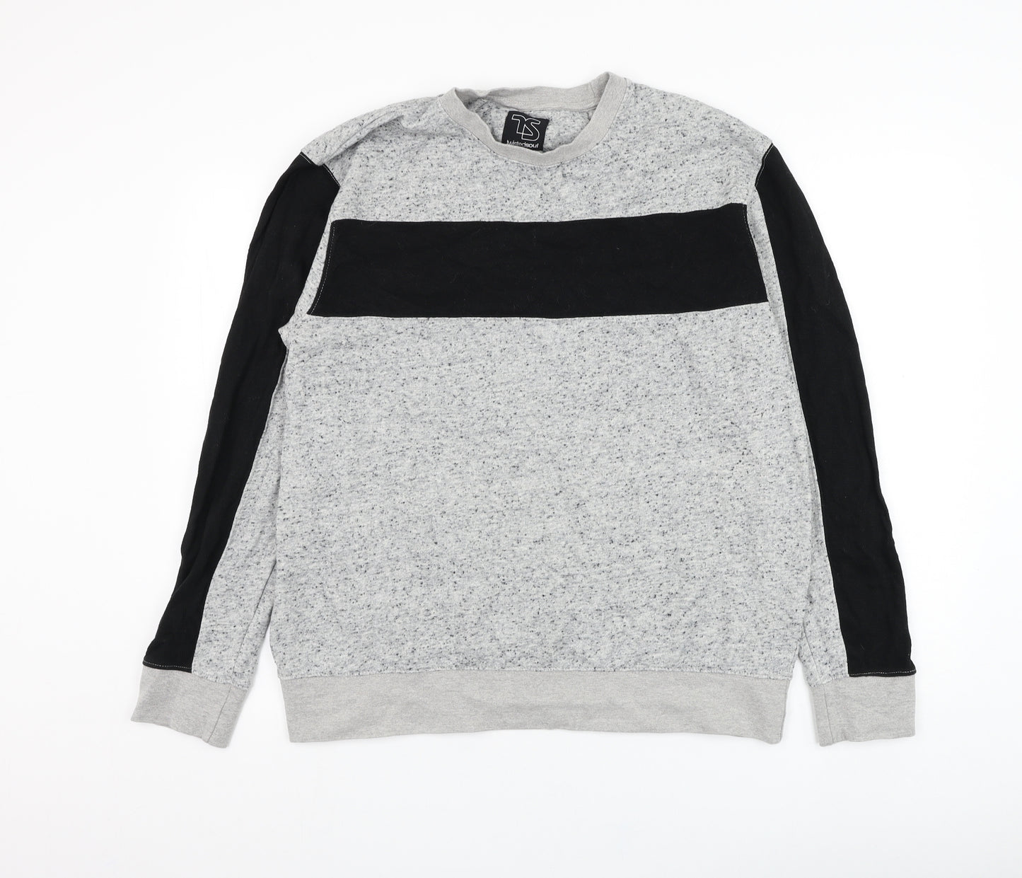 Twisted Soul Mens Grey  Polyester Pullover Sweatshirt Size XL