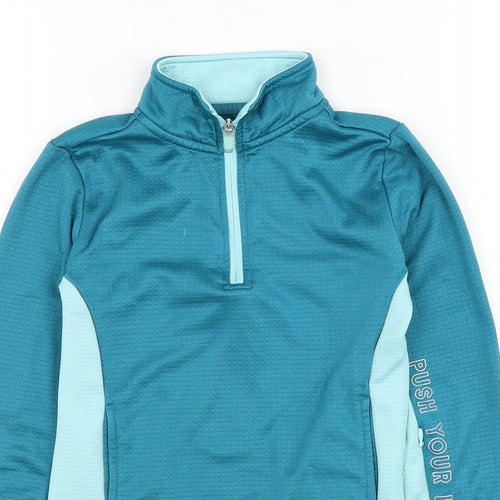 Dunnes Stores Girls Blue  Polyester Pullover Sweatshirt Size 8-9 Years  Pullover