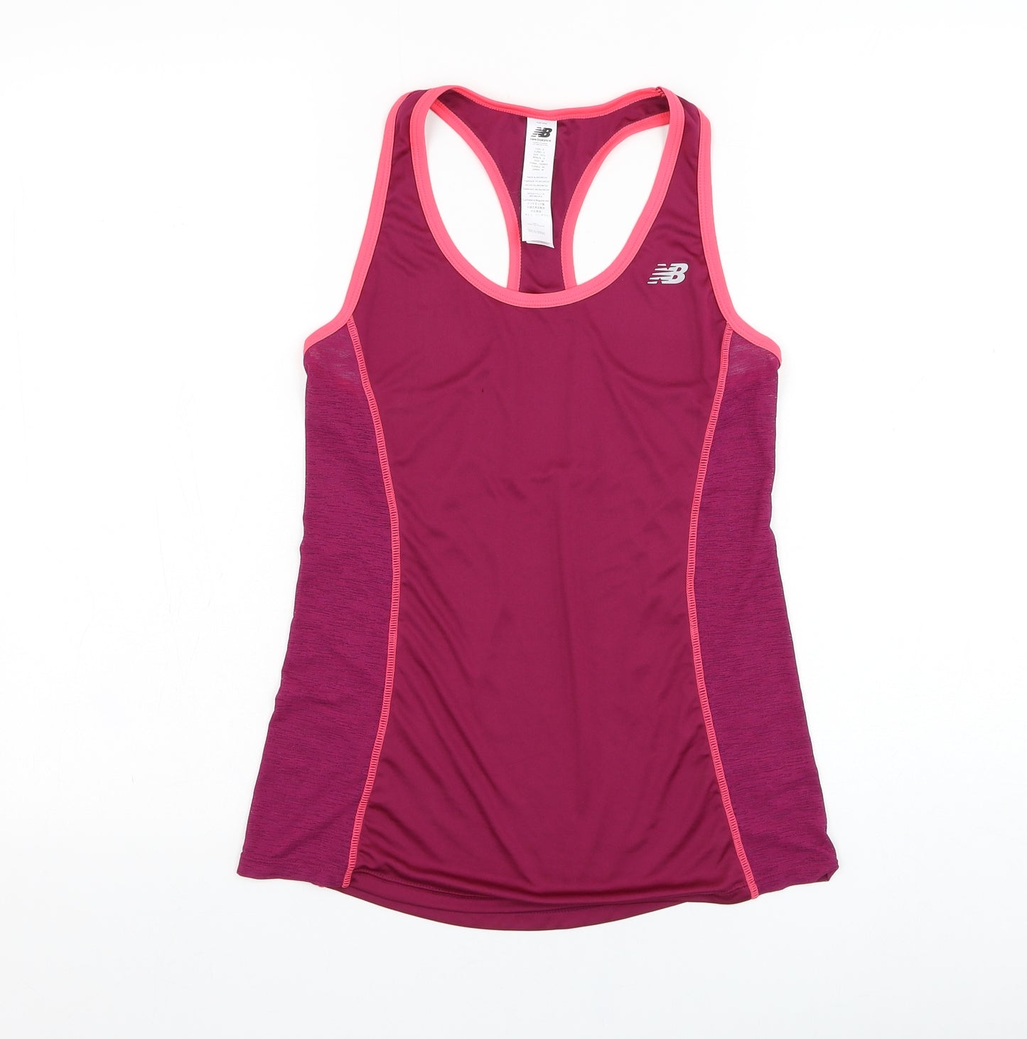 New Balance Womens Purple  Polyester Basic Tank Size S Round Neck Pullover