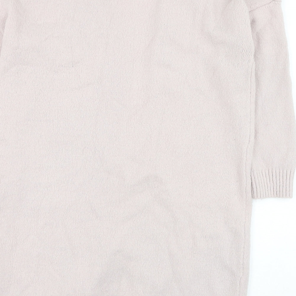 Cameo Rose Womens Pink Square Neck  Viscose Cardigan Jumper Size M