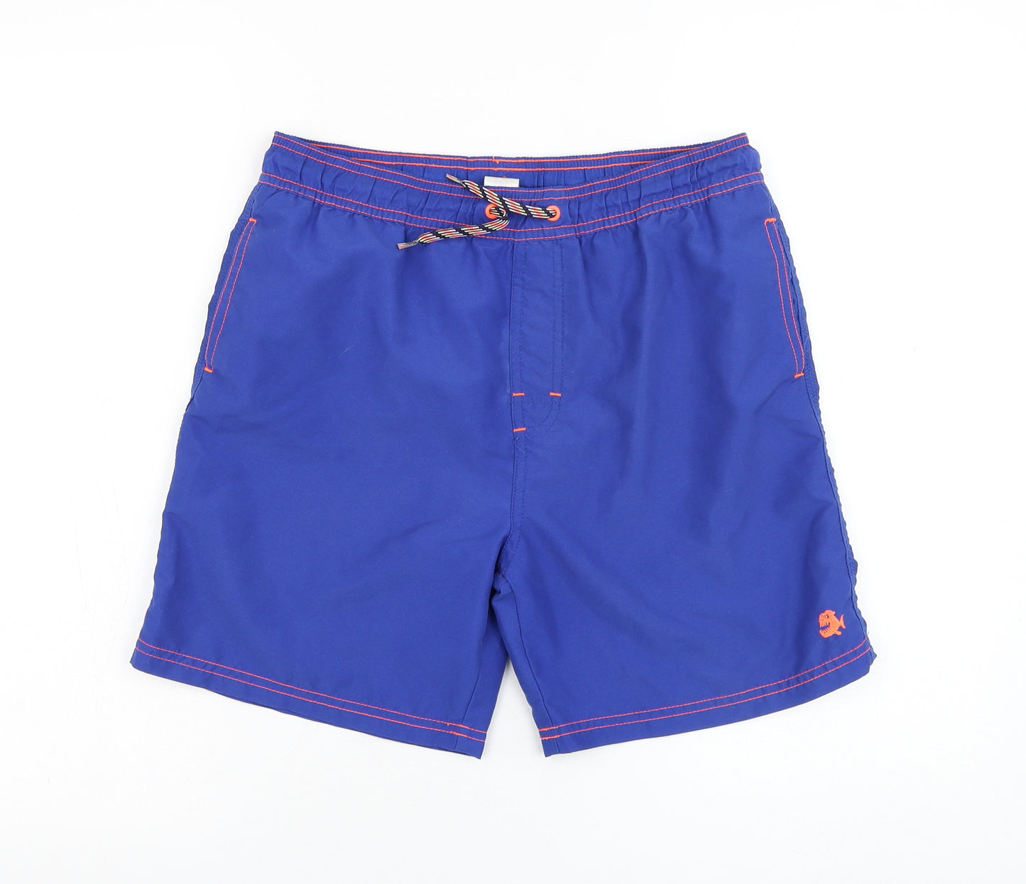 NEXT Boys Blue  Polyester Sweat Shorts Size 11-12 Years  Regular Drawstring - Swimwear