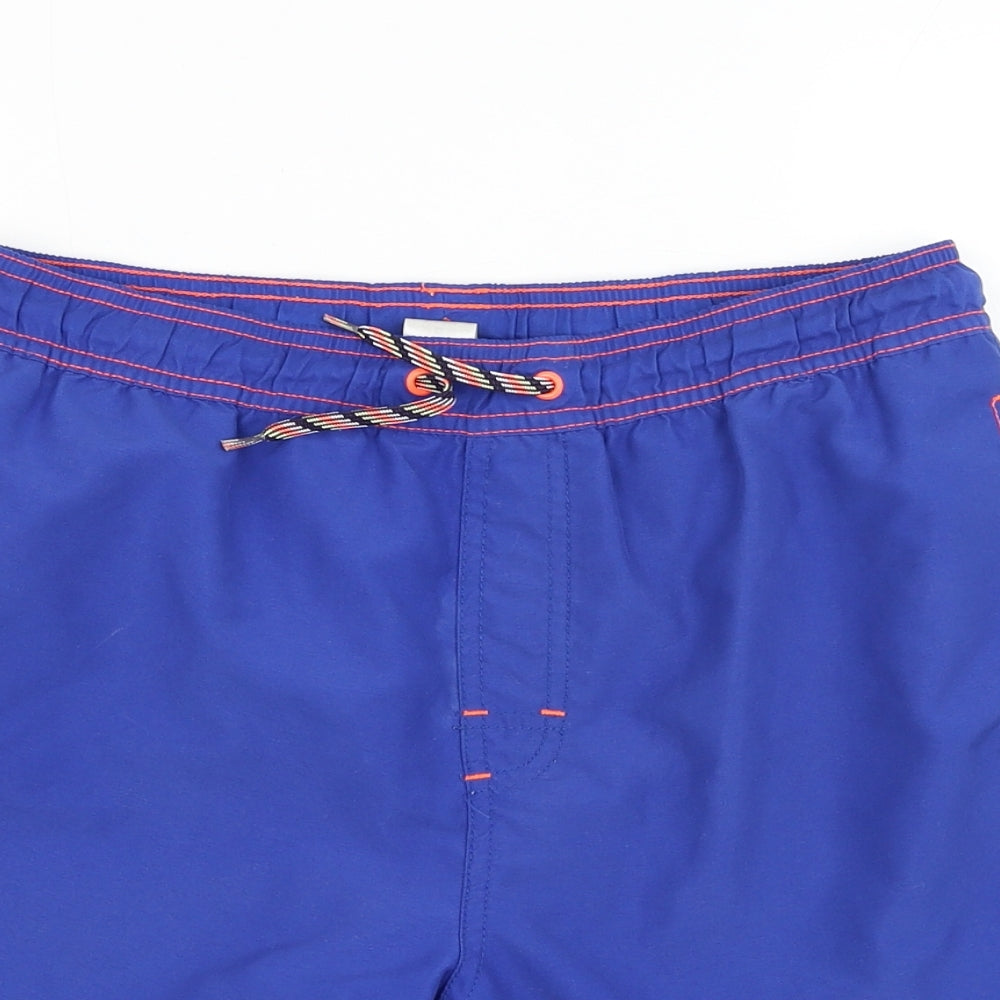 NEXT Boys Blue  Polyester Sweat Shorts Size 11-12 Years  Regular Drawstring - Swimwear