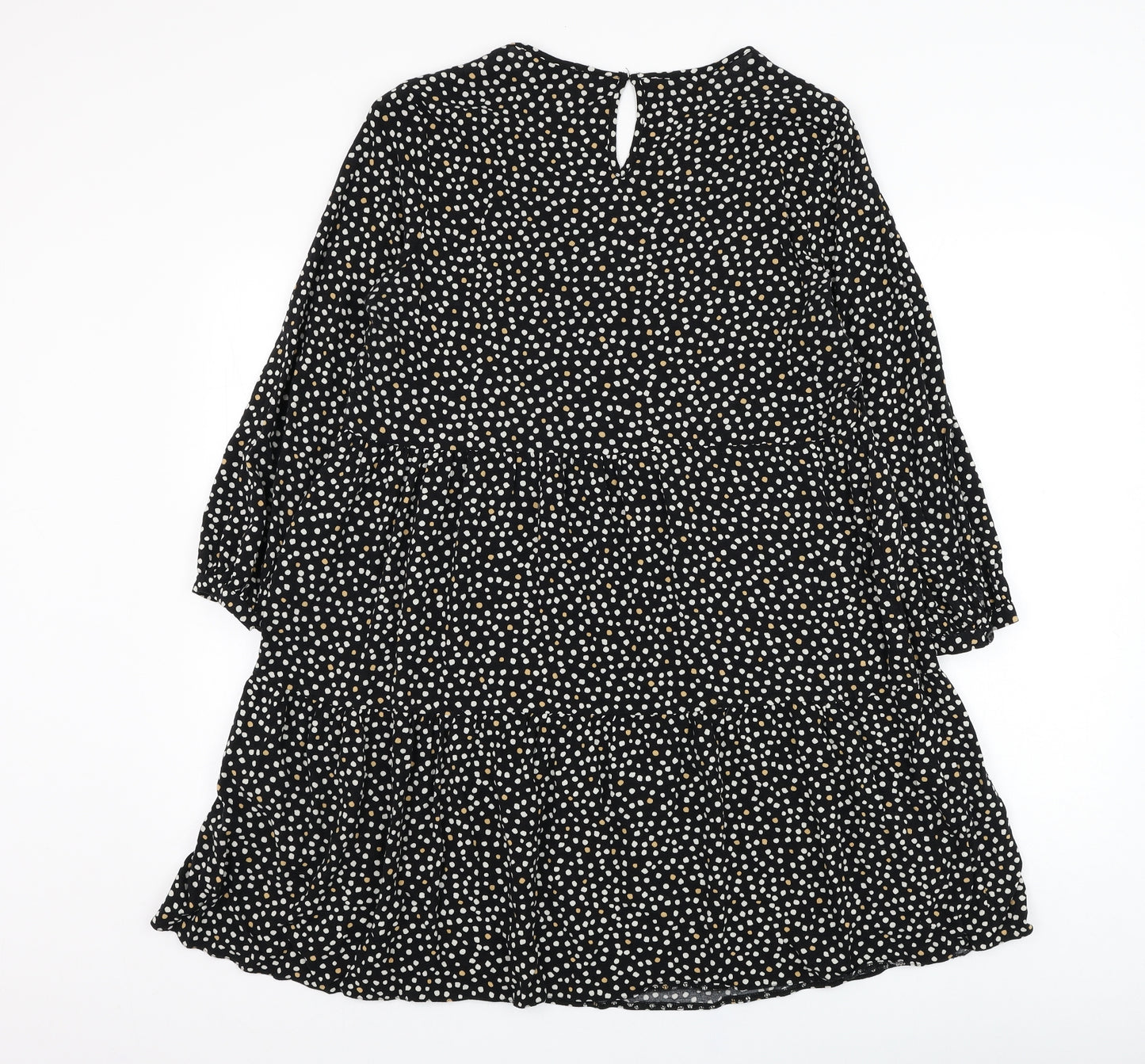 New Look Womens Black  Viscose Trapeze & Swing  Size 14  Round Neck Pullover