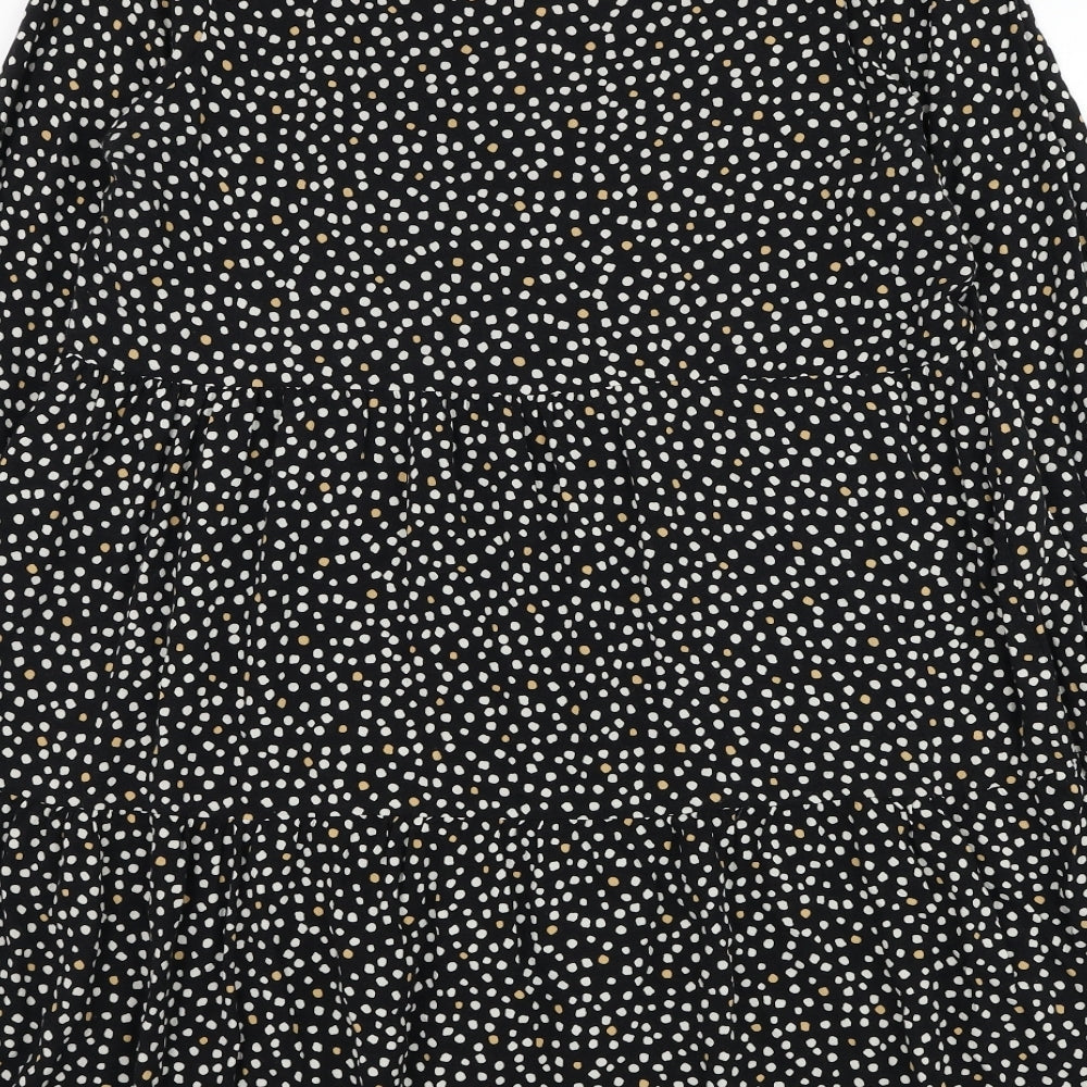 New Look Womens Black  Viscose Trapeze & Swing  Size 14  Round Neck Pullover