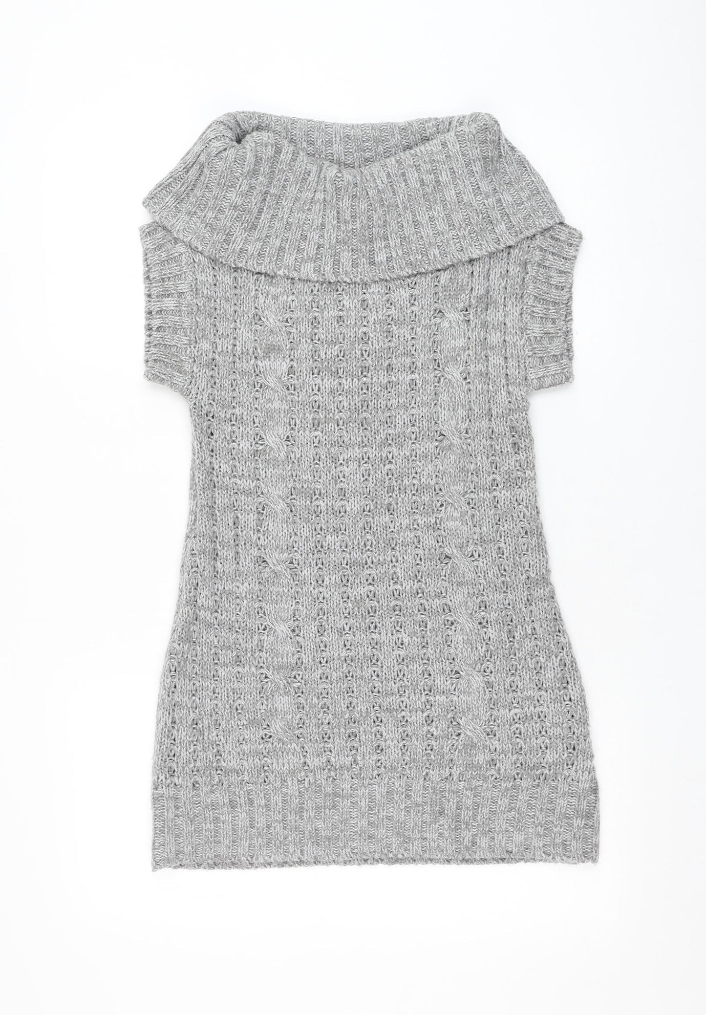 Urban Girls Grey Roll Neck  Acrylic Pullover Jumper Size 14 Years  Pullover