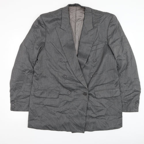 Kugo James Mens Grey  Wool Jacket Suit Jacket Size 44