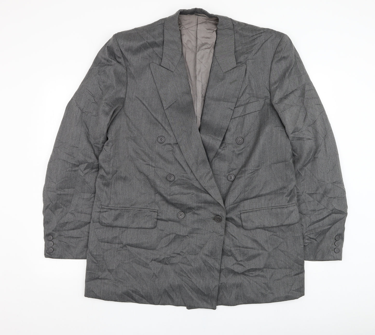 Kugo James Mens Grey  Wool Jacket Suit Jacket Size 44