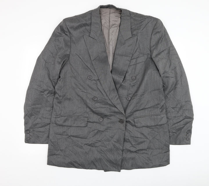 Kugo James Mens Grey  Wool Jacket Suit Jacket Size 44