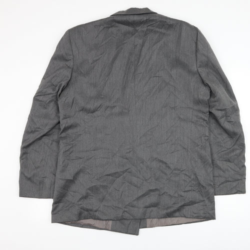Kugo James Mens Grey  Wool Jacket Suit Jacket Size 44