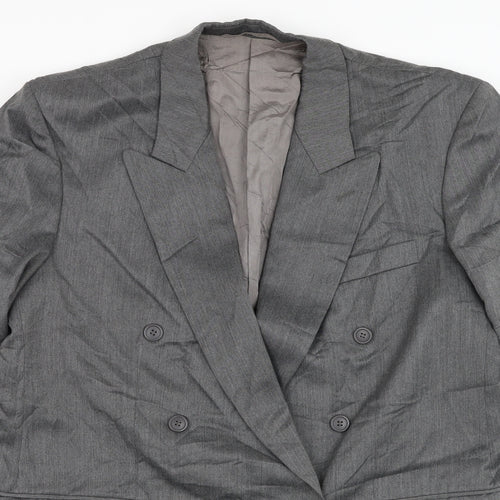 Kugo James Mens Grey  Wool Jacket Suit Jacket Size 44