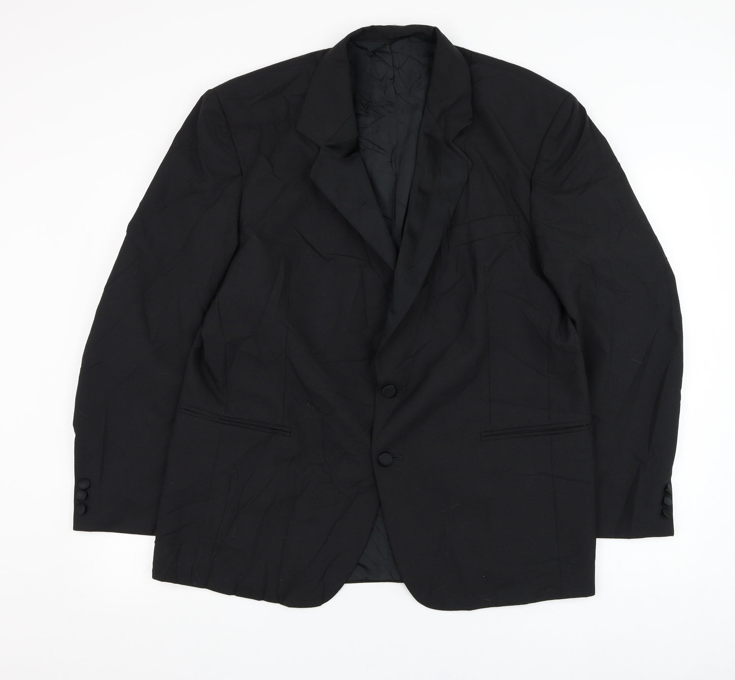 Nicholas Rowe Mens Black  Wool Jacket Suit Jacket Size 42