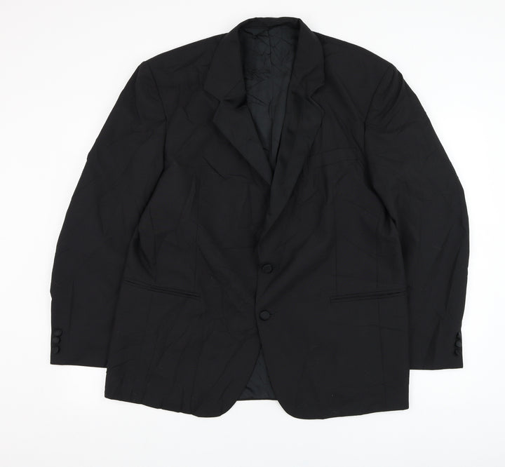 Nicholas Rowe Mens Black  Wool Jacket Suit Jacket Size 42