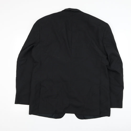Nicholas Rowe Mens Black  Wool Jacket Suit Jacket Size 42
