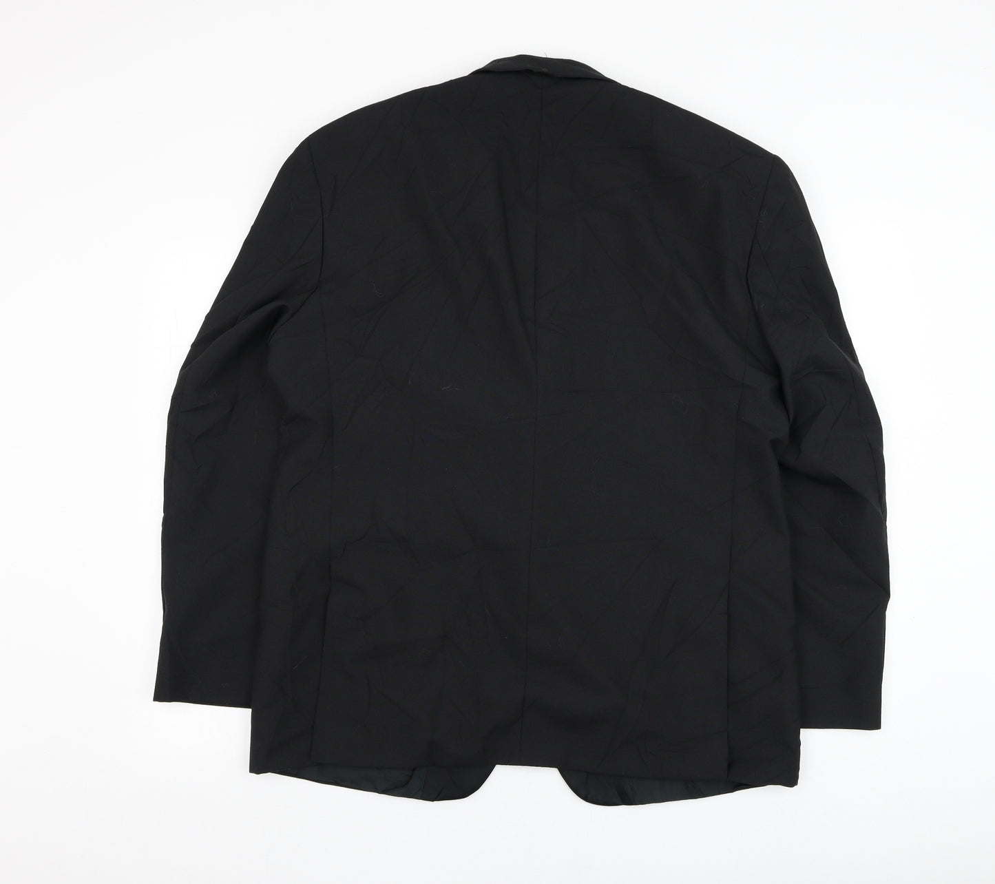 Nicholas Rowe Mens Black  Wool Jacket Suit Jacket Size 42