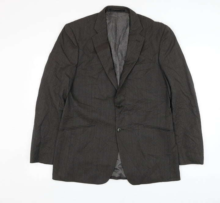 Linea Mens Brown  Wool Jacket Suit Jacket Size 40