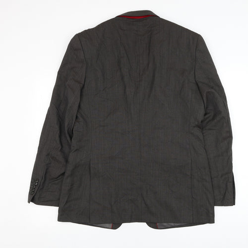 Linea Mens Brown  Wool Jacket Suit Jacket Size 40