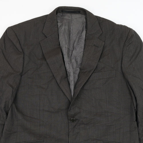 Linea Mens Brown  Wool Jacket Suit Jacket Size 40
