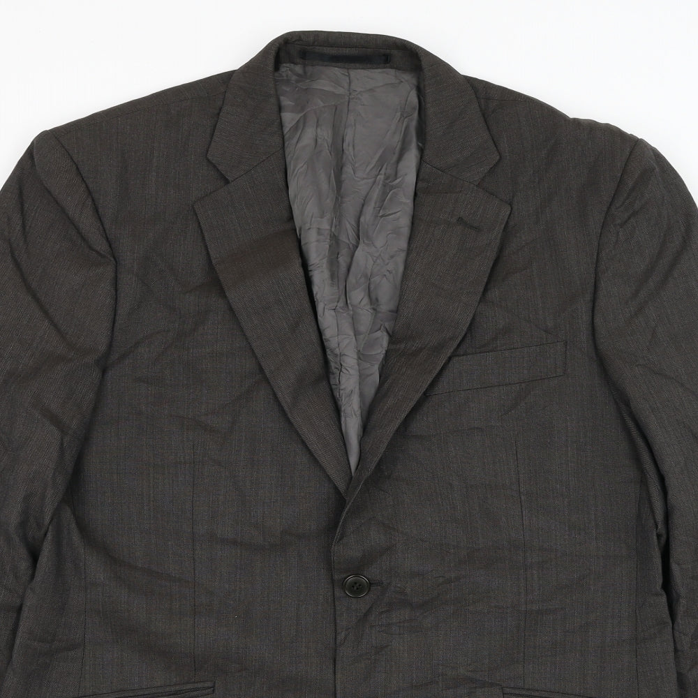 Linea Mens Brown  Wool Jacket Suit Jacket Size 40