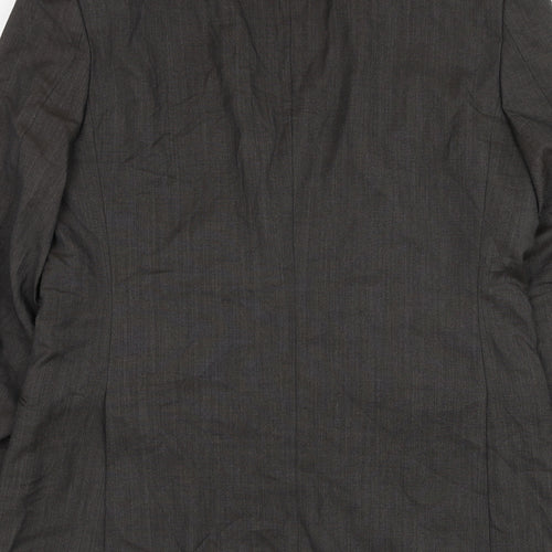 Linea Mens Brown  Wool Jacket Suit Jacket Size 40
