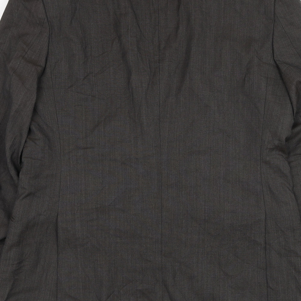 Linea Mens Brown  Wool Jacket Suit Jacket Size 40