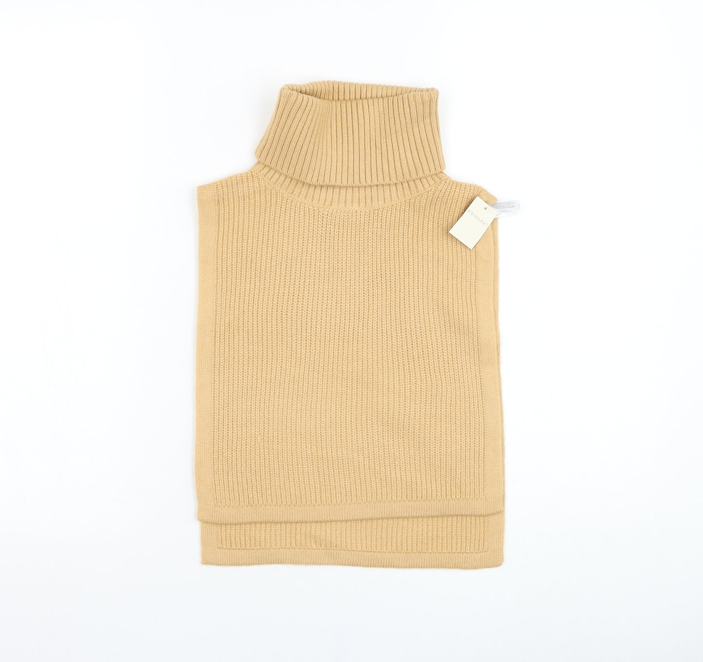 Primark Womens Brown Roll Neck  Acrylic Shrug Jumper One Size