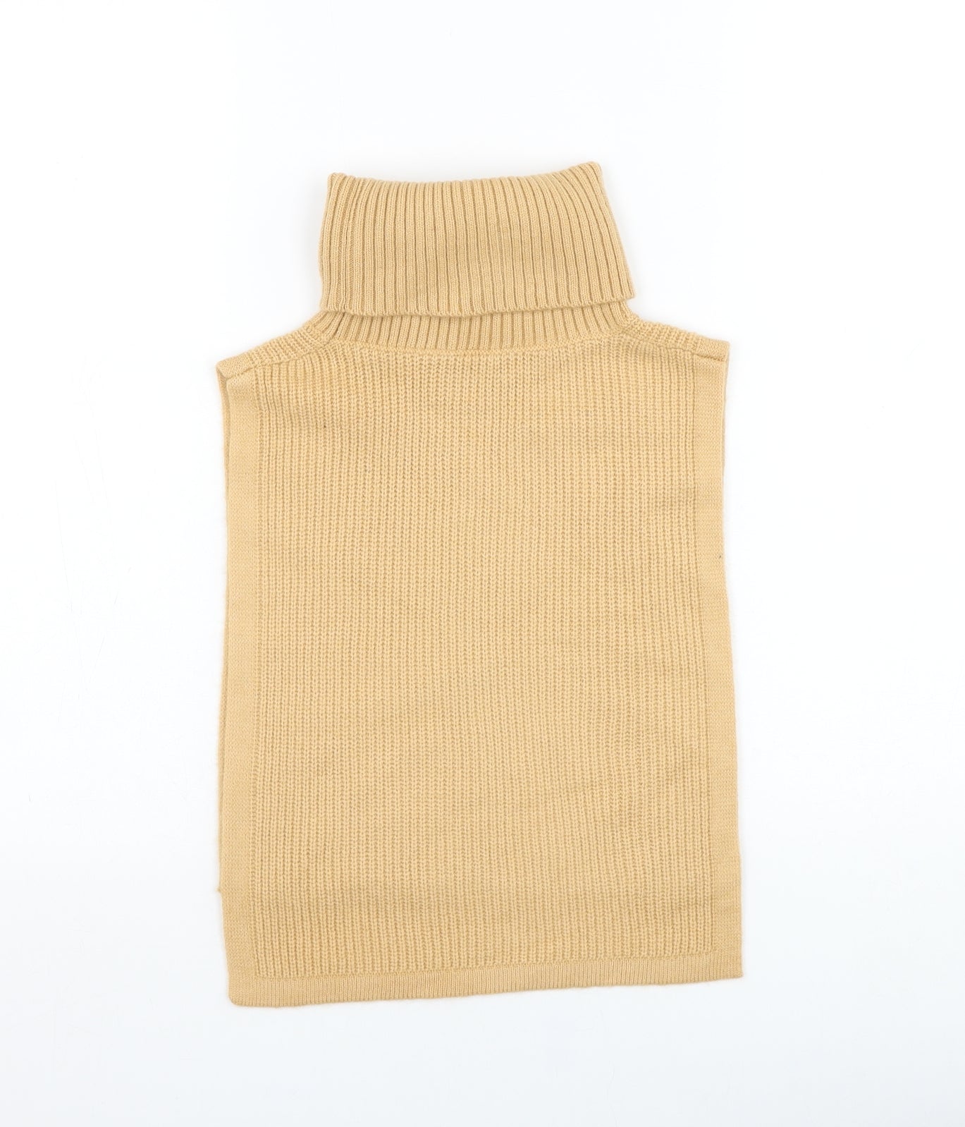 Primark Womens Brown Roll Neck  Acrylic Shrug Jumper One Size