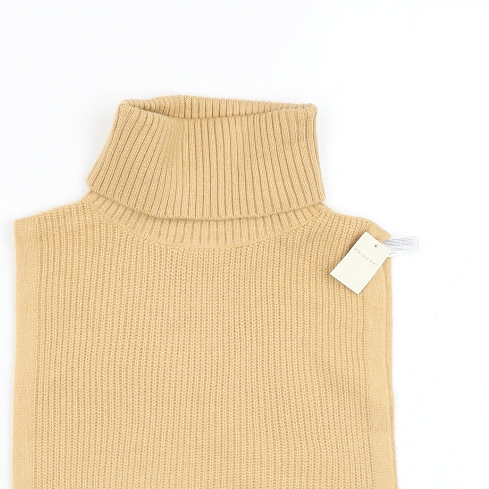 Primark Womens Brown Roll Neck  Acrylic Shrug Jumper One Size