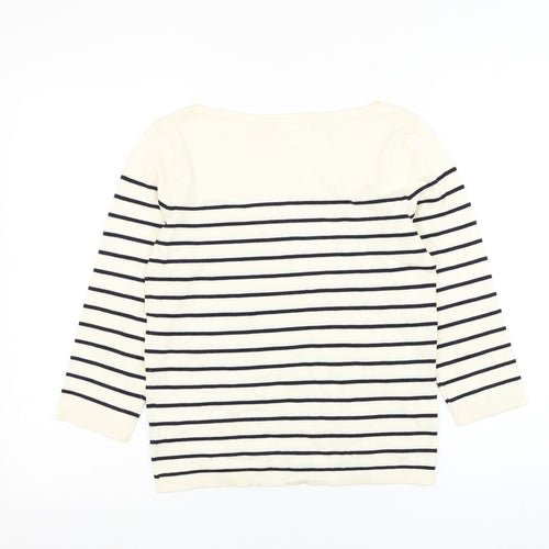 H&M Womens  Round Neck Striped Viscose Pullover Jumper Size XS
