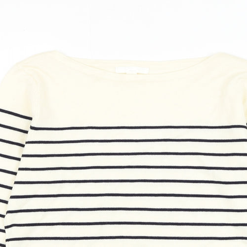 H&M Womens  Round Neck Striped Viscose Pullover Jumper Size XS