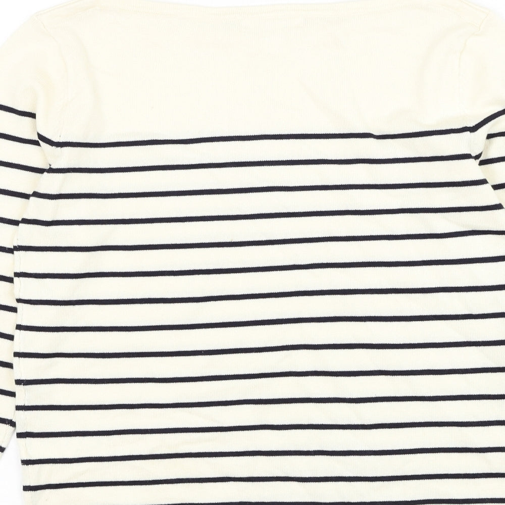 H&M Womens  Round Neck Striped Viscose Pullover Jumper Size XS