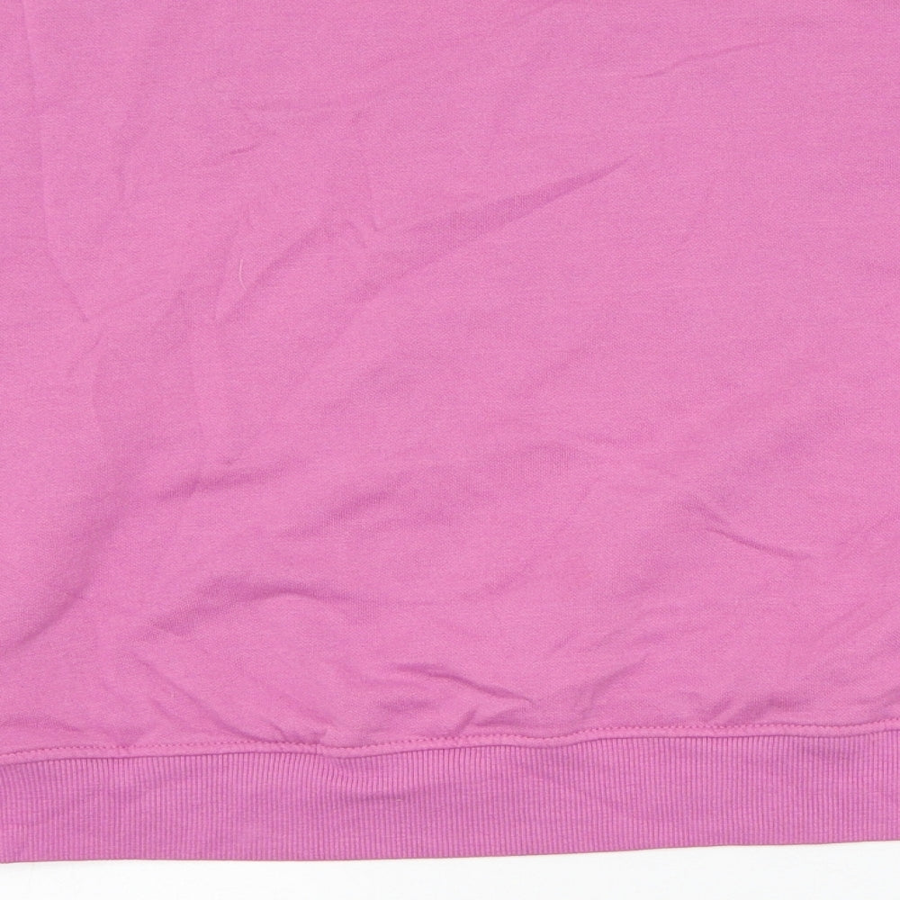 H&M Womens Purple  Cotton Cape Sweatshirt Size M  Pullover