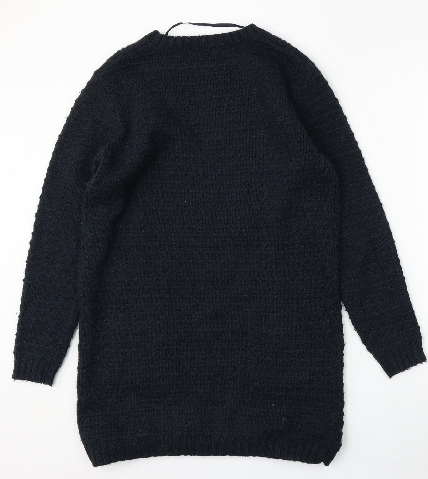 Primark Womens Blue Round Neck  Acrylic Pullover Jumper Size M
