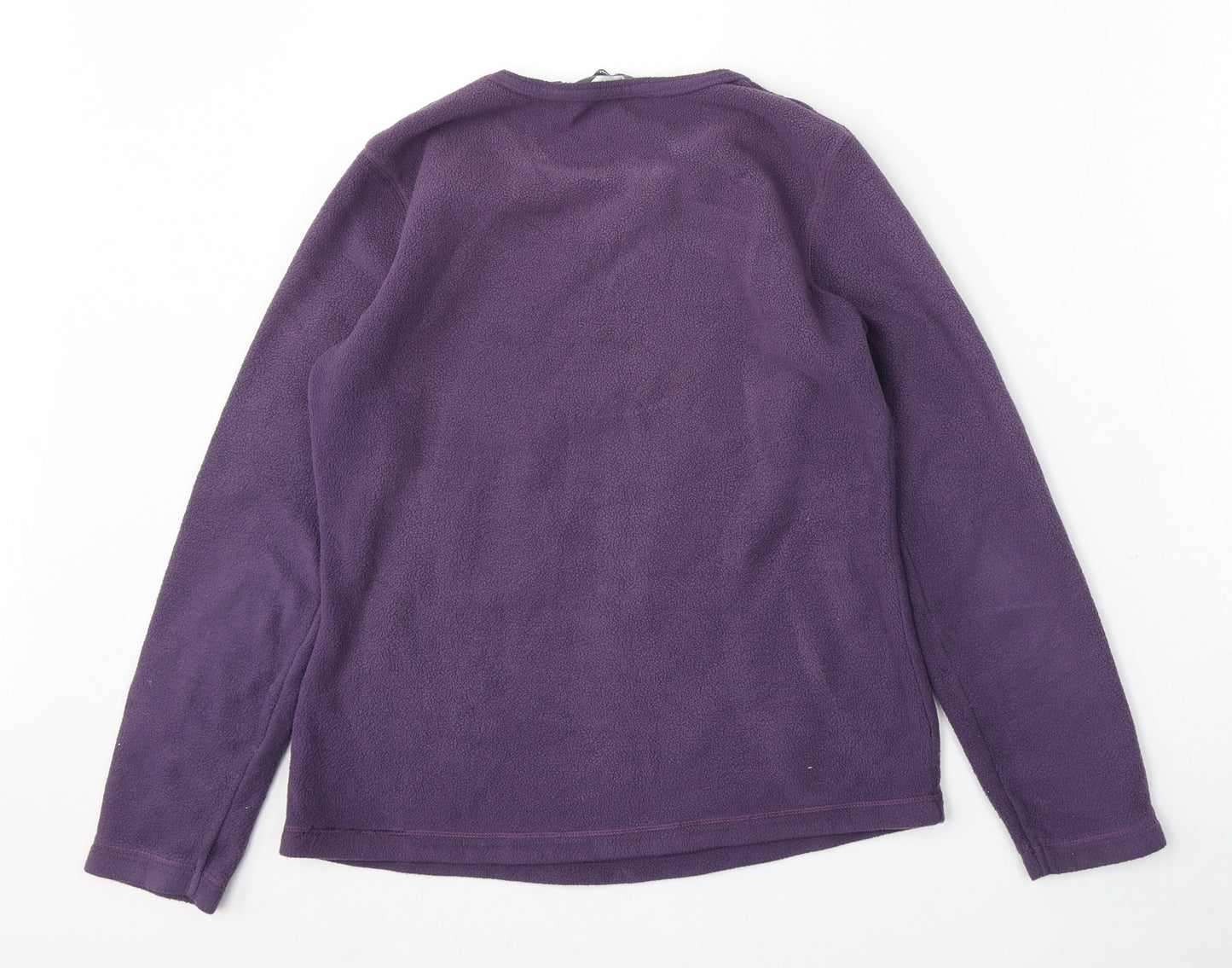 Casual Club Womens Purple  Polyester Pullover Sweatshirt Size 12