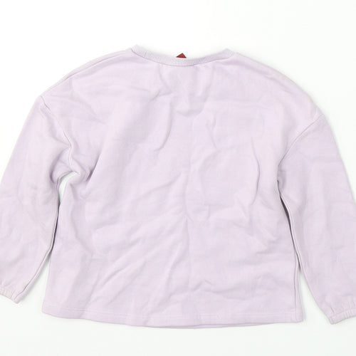 TU Boys Purple  Cotton Pullover Sweatshirt Size 3 Years