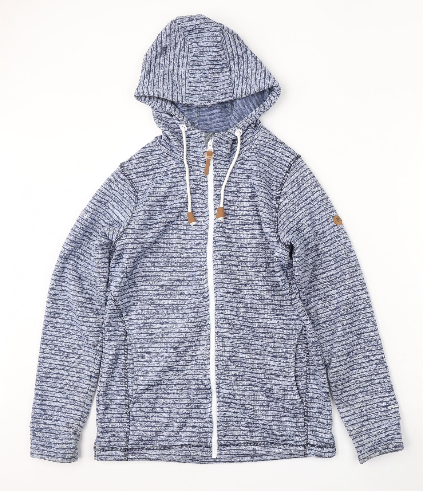 Trespass Womens Blue  Polyester Full Zip Hoodie Size 10  Zip