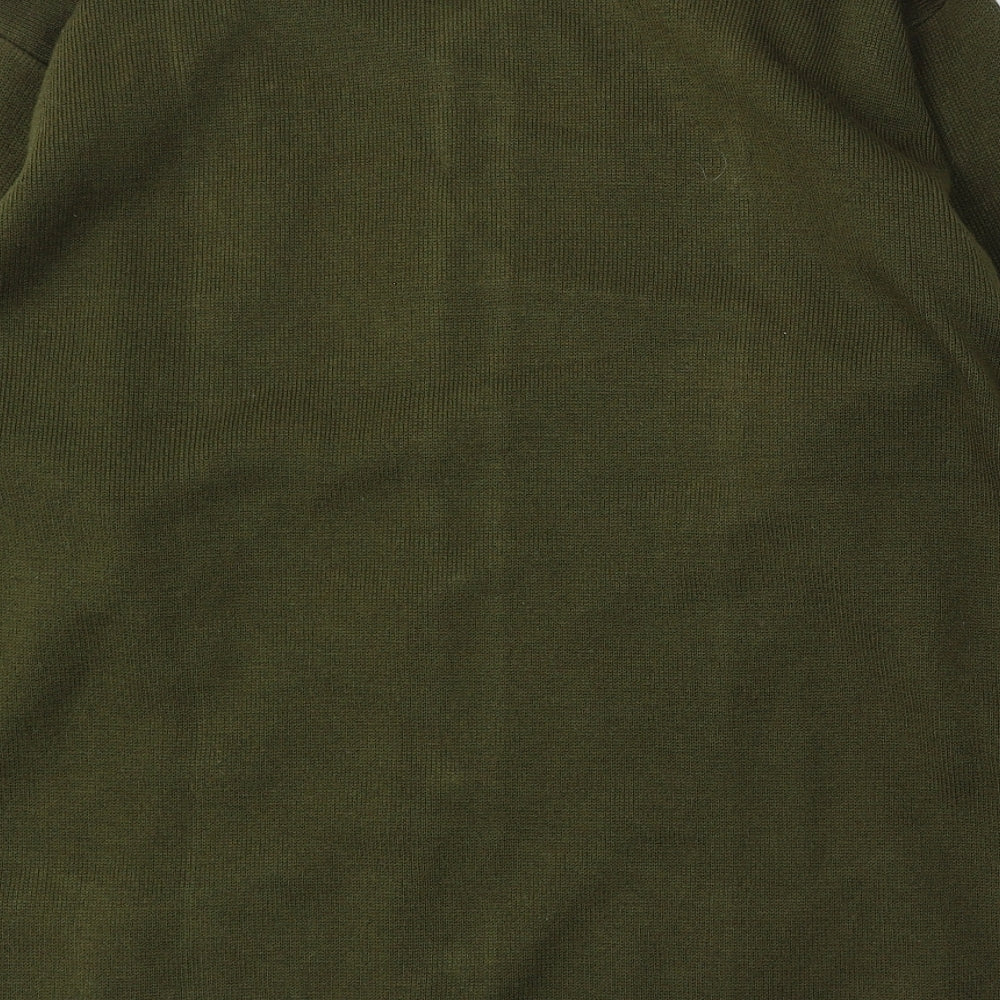 Paramour Womens Green Round Neck  Polyester Cardigan Jumper One Size