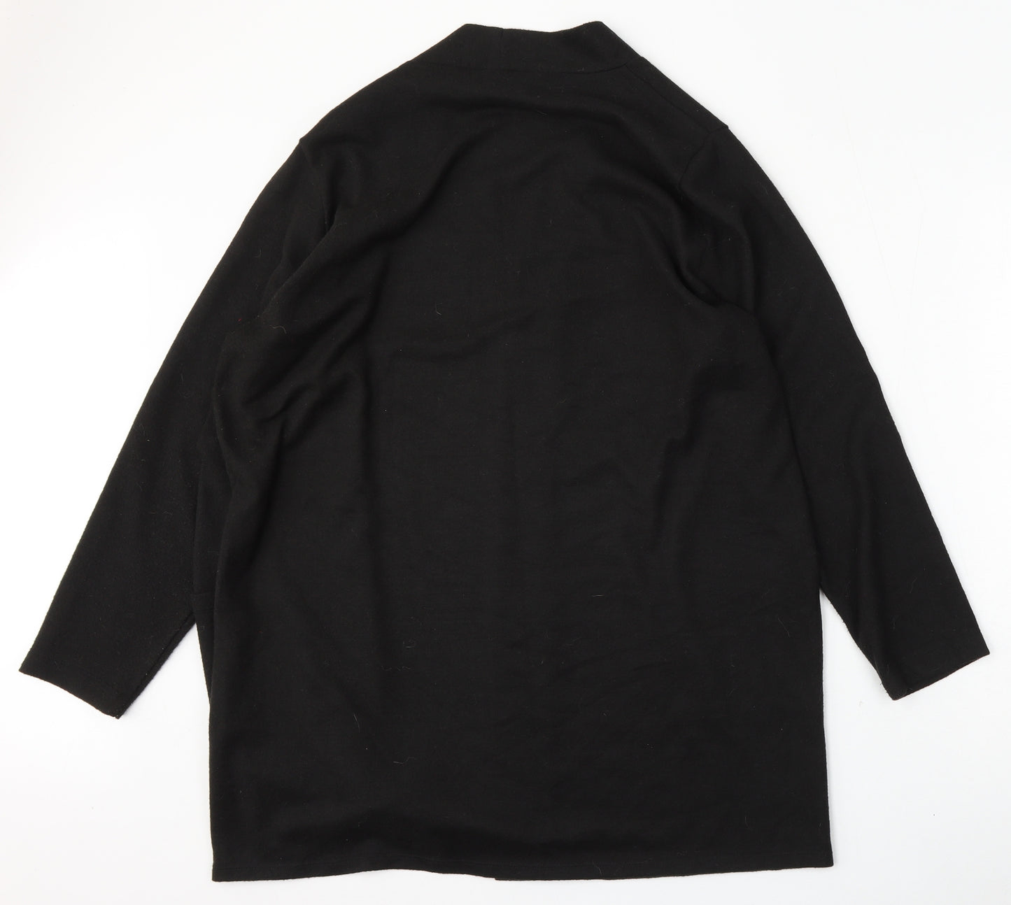 George Womens Black V-Neck  Polyester Cardigan Jumper Size 20