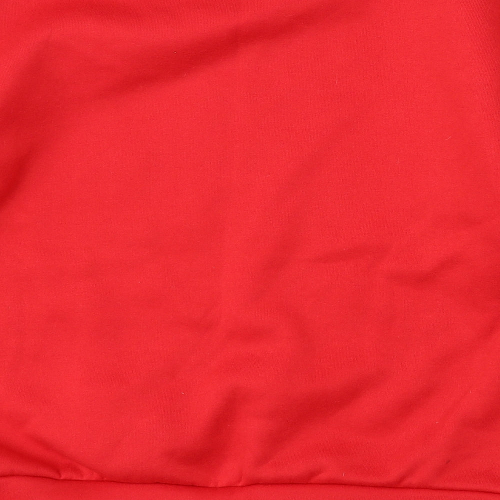 SheIn Womens Red  Polyester Pullover Sweatshirt Size L   - Christmas