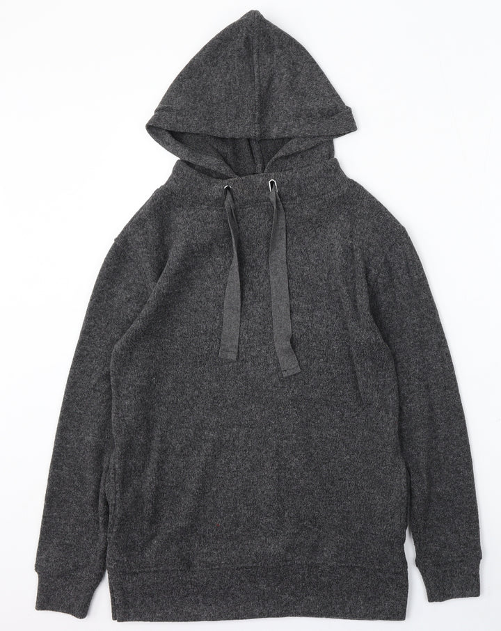 F&F Womens Grey Polyester Pullover Hoodie Size 6
